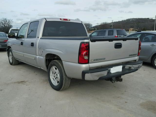 2GCEC13T651347806 - 2005 CHEVROLET SILVERADO SILVER photo 3