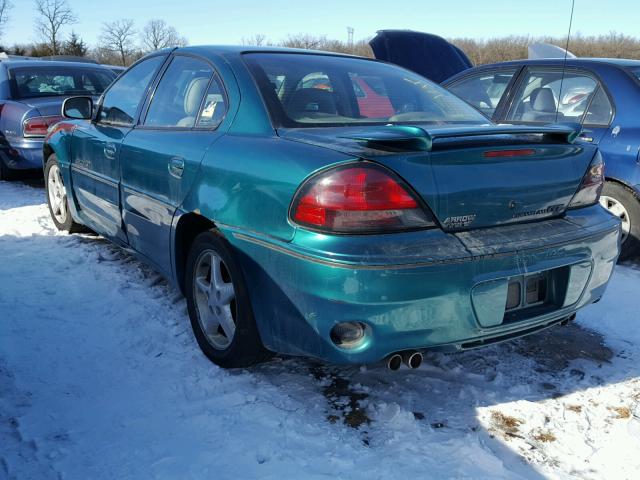 1G2NW52E8XM782825 - 1999 PONTIAC GRAND AM G GREEN photo 3