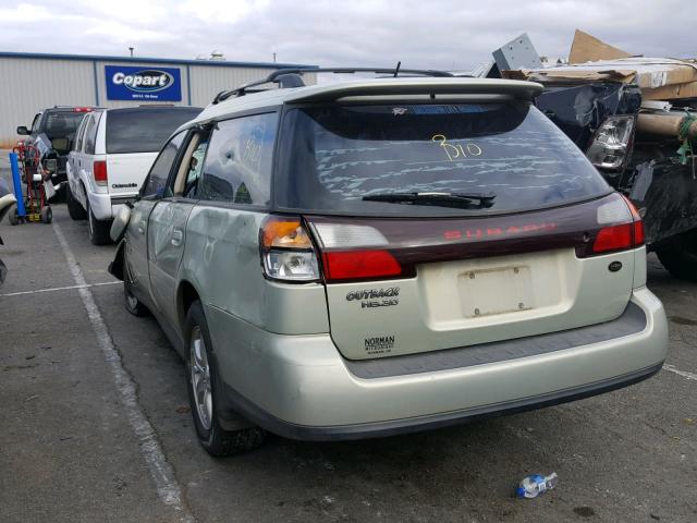 4S3BH806547626547 - 2004 SUBARU LEGACY OUT SILVER photo 3