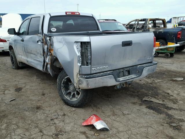 5TFDY5F16CX261572 - 2012 TOYOTA TUNDRA CRE SILVER photo 3