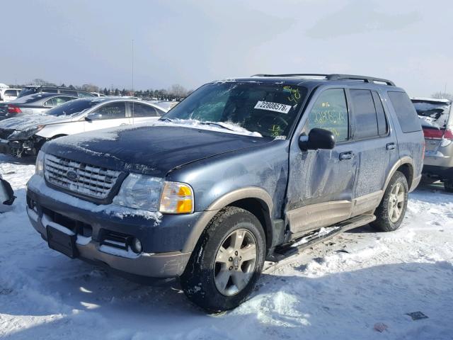 1FMDU74K03ZA54386 - 2003 FORD EXPLORER E BLUE photo 2