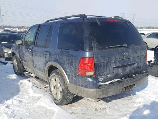 1FMDU74K03ZA54386 - 2003 FORD EXPLORER E BLUE photo 3