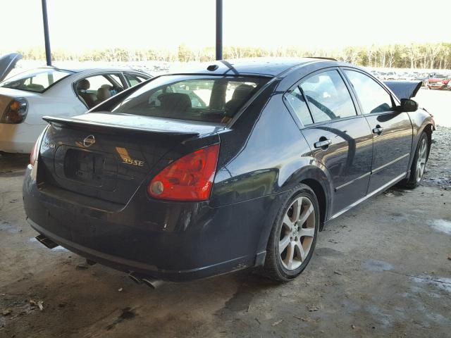 1N4BA41E38C807300 - 2008 NISSAN MAXIMA SE BLACK photo 4