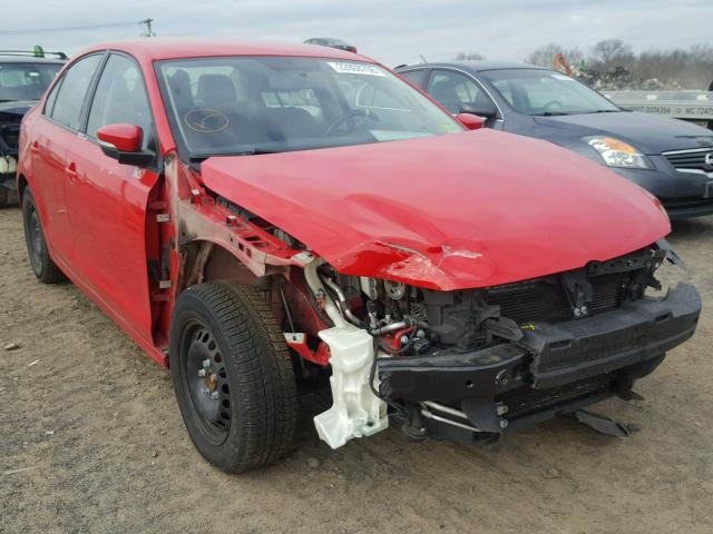 3VWDZ7AJ4BM376723 - 2011 VOLKSWAGEN JETTA SE RED photo 1