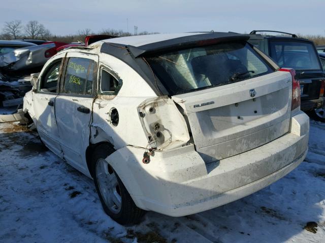 1B3HB48B47D107518 - 2007 DODGE CALIBER SX WHITE photo 3