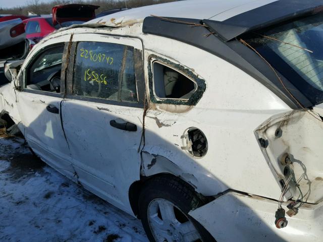 1B3HB48B47D107518 - 2007 DODGE CALIBER SX WHITE photo 9