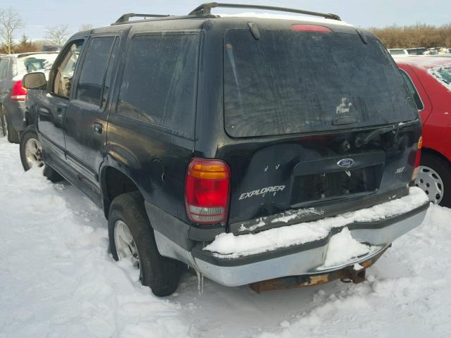 1FMZU34E8XZA82807 - 1999 FORD EXPLORER BLACK photo 3