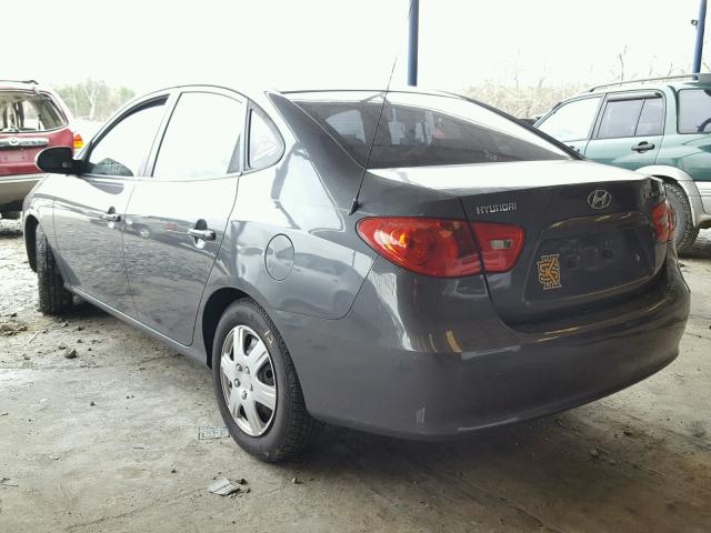 KMHDU46D47U041043 - 2007 HYUNDAI ELANTRA GL CHARCOAL photo 3