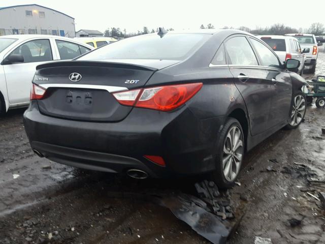 5NPEC4AB0EH910780 - 2014 HYUNDAI SONATA SE BLACK photo 4