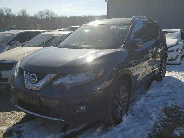 5N1AT2MV5GC753427 - 2016 NISSAN ROGUE S BLUE photo 2