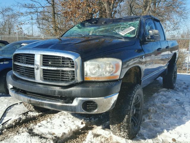 1D7KS28C16J233830 - 2006 DODGE RAM 2500 S BLACK photo 2