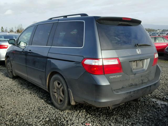 5FNRL38686B413514 - 2006 HONDA ODYSSEY EX BLUE photo 3