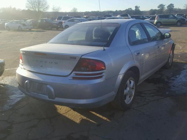 1B3EL46X54N240521 - 2004 DODGE STRATUS SX SILVER photo 4