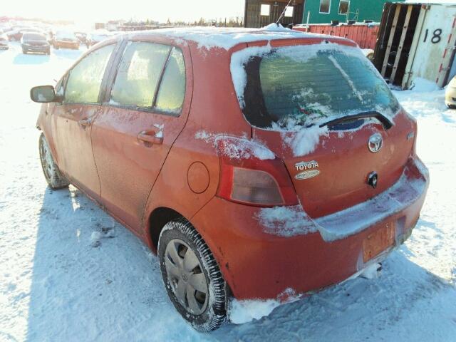 JTDKT923175128479 - 2007 TOYOTA YARIS ORANGE photo 3