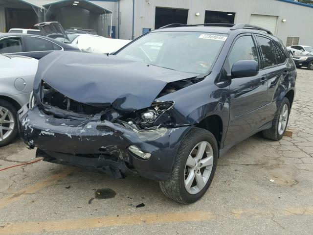 2T2HK31U07C009860 - 2007 LEXUS RX 350 BLUE photo 2