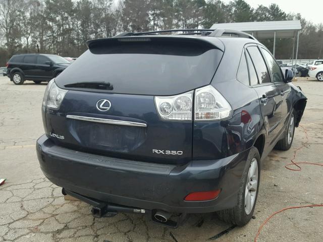 2T2HK31U07C009860 - 2007 LEXUS RX 350 BLUE photo 4