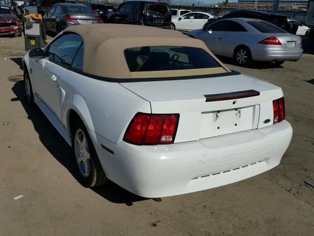 1FAFP44644F213098 - 2004 FORD MUSTANG WHITE photo 3