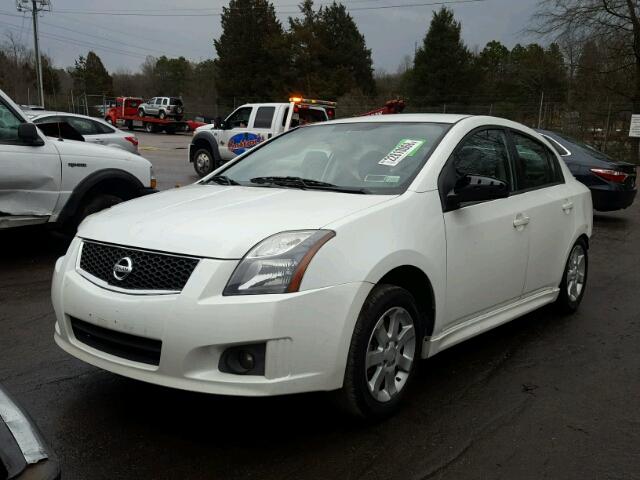 3N1AB6AP2BL619110 - 2011 NISSAN SENTRA 2.0 WHITE photo 2