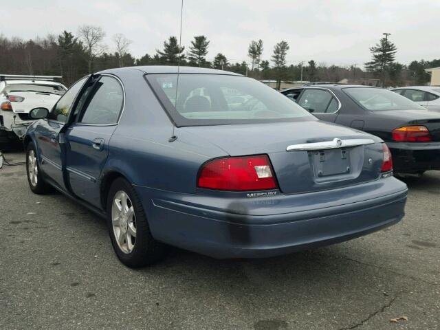 1MEFM53U1YG613983 - 2000 MERCURY SABLE LS BLUE photo 3