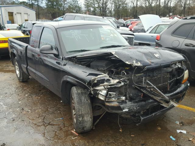 1B7GL32X52S664402 - 2002 DODGE DAKOTA SPO BLACK photo 1