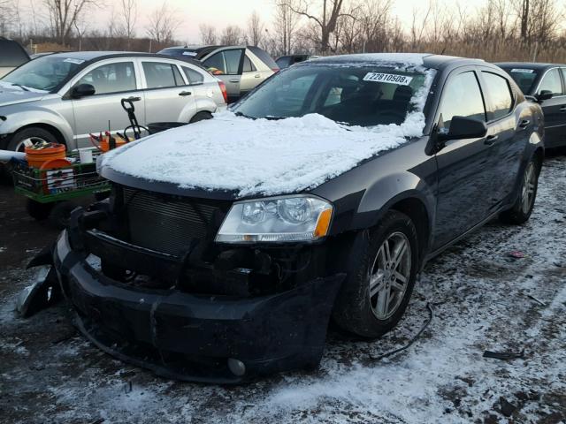 1B3LC56D59N546029 - 2009 DODGE AVENGER SX BLACK photo 2