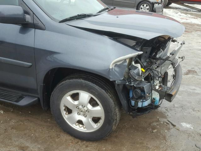 2HNYD18296H541047 - 2006 ACURA MDX BLUE photo 9