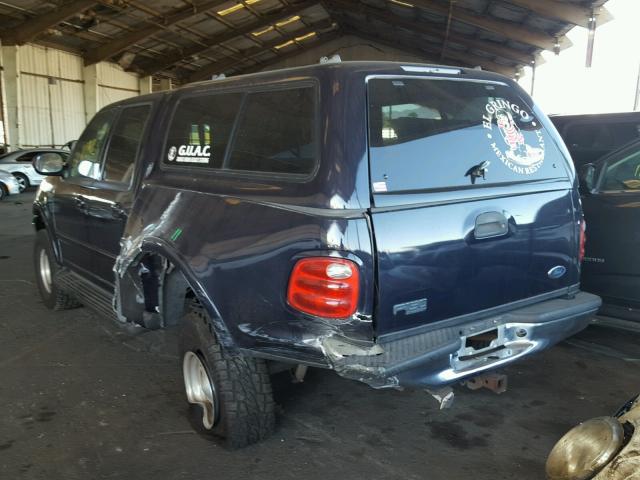 1FTRW08L11KE45700 - 2001 FORD F150 SUPER BLUE photo 3