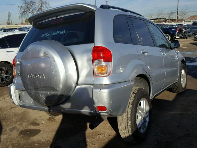 JTEGH20VX30116076 - 2003 TOYOTA RAV4 SILVER photo 4