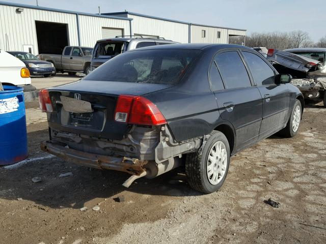 2HGES15604H557187 - 2004 HONDA CIVIC LX BLACK photo 4