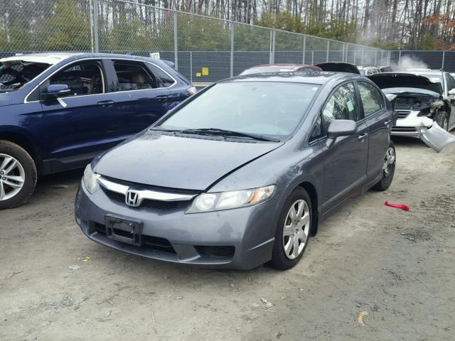 2HGFA1F58BH301146 - 2011 HONDA CIVIC LX GRAY photo 2