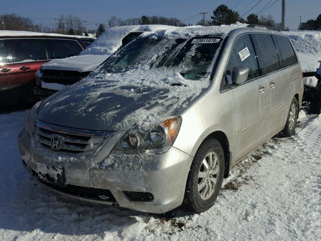 5FNRL38719B035520 - 2009 HONDA ODYSSEY EX SILVER photo 2