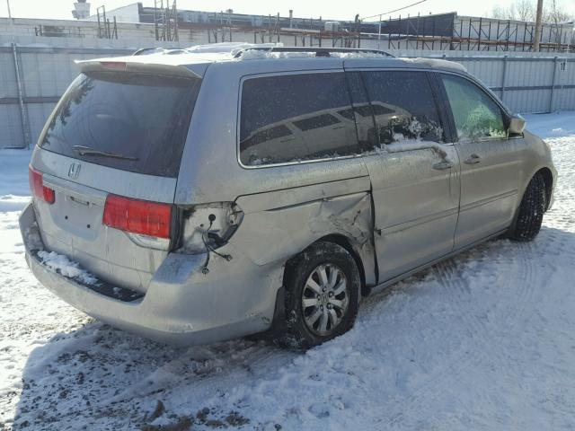 5FNRL38719B035520 - 2009 HONDA ODYSSEY EX SILVER photo 4