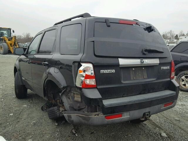 4F2CZ96178KM02539 - 2008 MAZDA TRIBUTE S BLACK photo 3