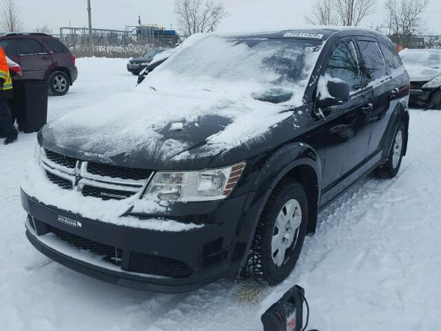 3C4PDCAB1CT141378 - 2012 DODGE JOURNEY SE BLACK photo 2