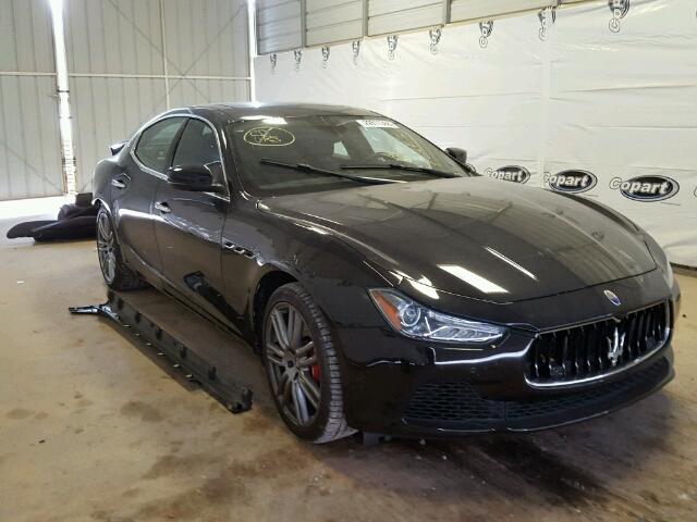 ZAM57XSL9H1206033 - 2017 MASERATI GHIBLI BLACK photo 1