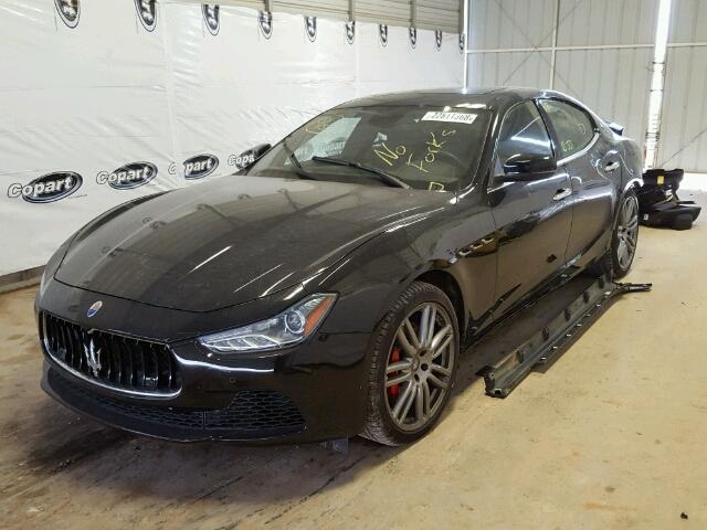 ZAM57XSL9H1206033 - 2017 MASERATI GHIBLI BLACK photo 2