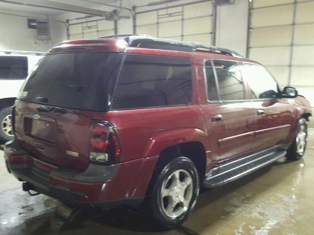 1GNET16S056101529 - 2005 CHEVROLET TRAILBLAZE MAROON photo 4