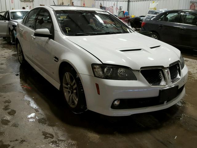 6G2ER57718L146582 - 2008 PONTIAC G8 WHITE photo 1