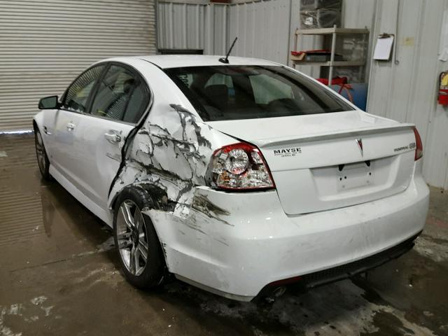 6G2ER57718L146582 - 2008 PONTIAC G8 WHITE photo 3