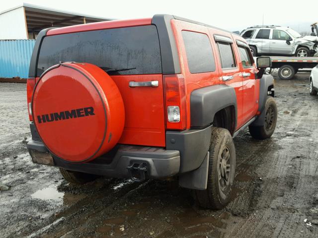 5GTDN13E478167708 - 2007 HUMMER H3 TWO TONE photo 4