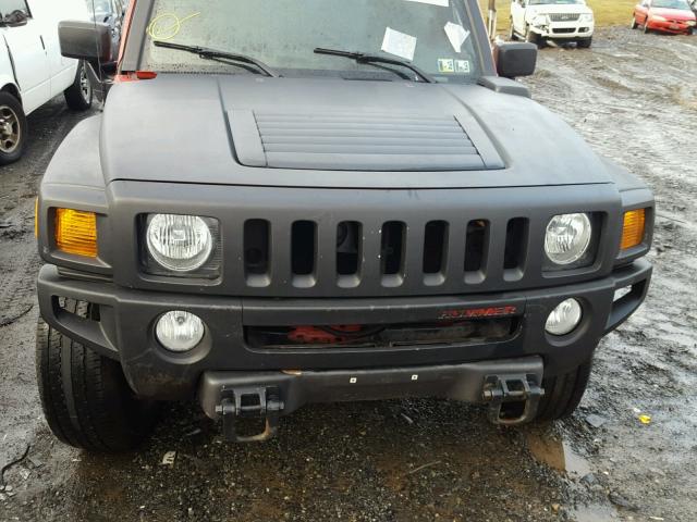 5GTDN13E478167708 - 2007 HUMMER H3 TWO TONE photo 7