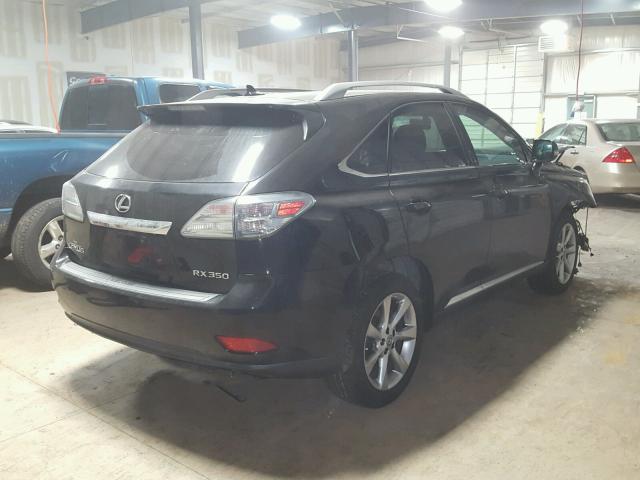 2T2BK1BAXAC002551 - 2010 LEXUS RX 350 BLACK photo 4