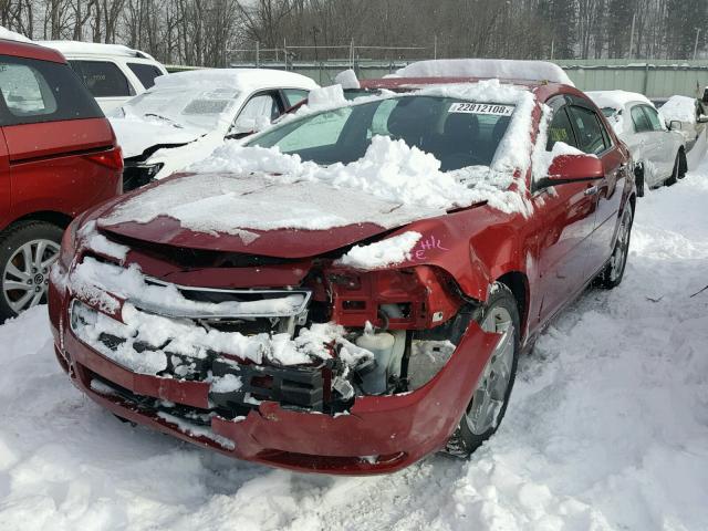 1G1ZC5E05CF222225 - 2012 CHEVROLET MALIBU 1LT BURGUNDY photo 2