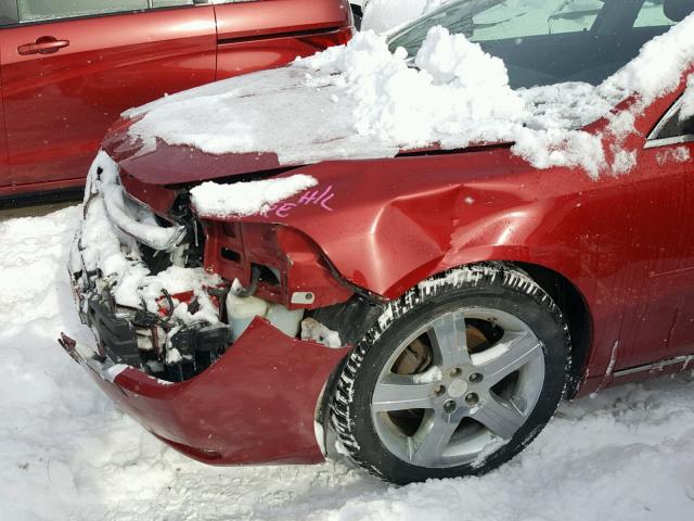 1G1ZC5E05CF222225 - 2012 CHEVROLET MALIBU 1LT 勃艮第红 照片 9