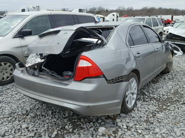 3FAHP0JA9BR203435 - 2011 FORD FUSION SEL GRAY photo 4