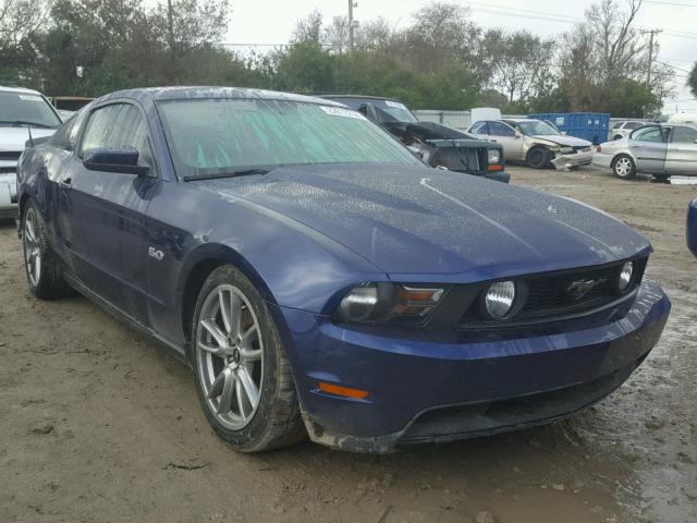 1ZVBP8CF0C5280980 - 2012 FORD MUSTANG GT BLUE photo 1