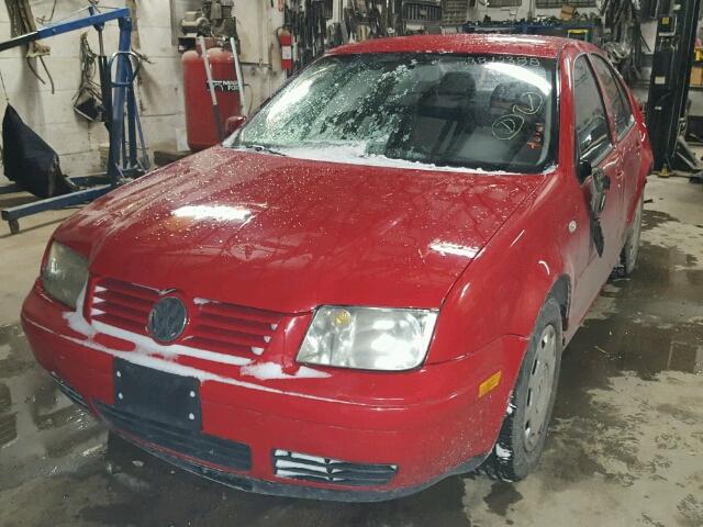 3VWSB69M62M029155 - 2002 VOLKSWAGEN JETTA GLS RED photo 2