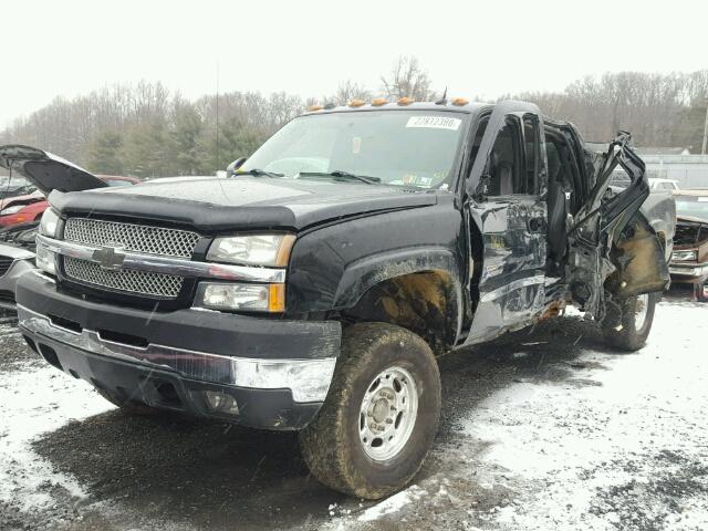 1GCHK23164F173179 - 2004 CHEVROLET SILVERADO BLACK photo 2