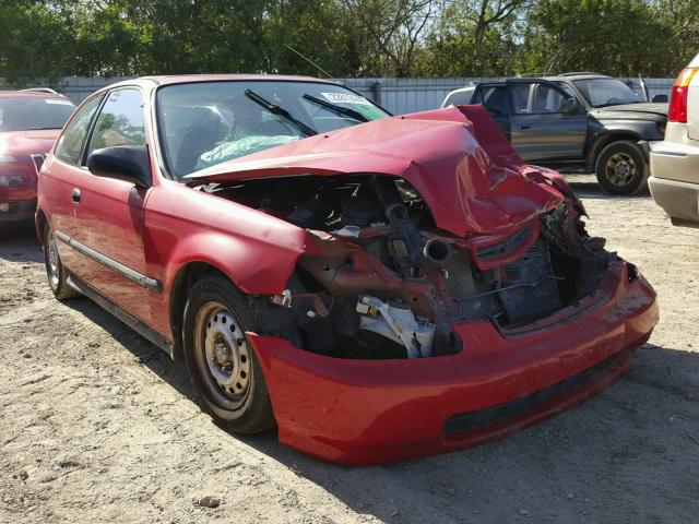 2HGEJ6440TH110017 - 1996 HONDA CIVIC DX RED photo 1