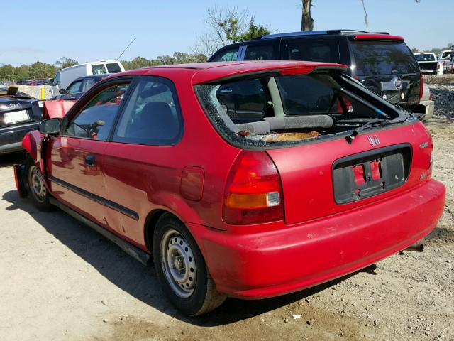 2HGEJ6440TH110017 - 1996 HONDA CIVIC DX RED photo 3